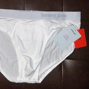 Tommy John Cool Cotton Briefs, White, Men's XL